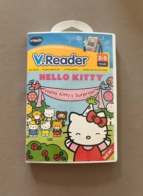 Vtech V.Reader Hello Kitty Touch Learning System Game~Ages 3-5 Years, New In Box - Image 1 of 2