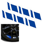 6Pcs Blue Reflective Car Wheel Rim Vinyl Decal Stickers For 16"-21"