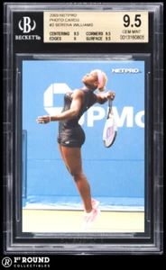 Serena Williams BGS 9.5: 2003 NetPro Photo Cards Rookie Year POP 5 - Picture 1 of 3