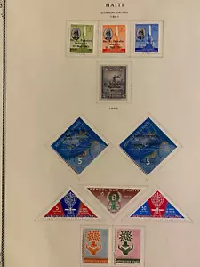 HAITI, 1961-1962, Lotto di 11 francobolli, usati/cernierati - Foto 1 di 4