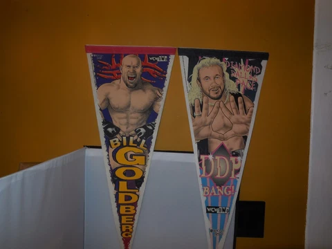 1998 bill goldberg and diamond dallas page full size pennant Cover