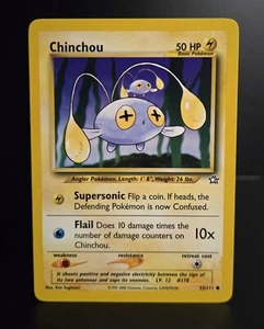 Pokémon TCG - CHINCHOU - 55/111 - UNLIMITED - NEO GENESIS (2000) - WOTC - LP/NM - Picture 1 of 1