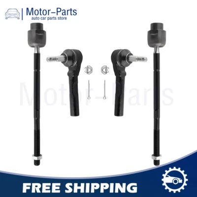 4 barras de amarre exteriores interiores delanteras izquierda y derecha aptas para Chevrolet Malibu 2004 2005-2012 Foto 1 de 4