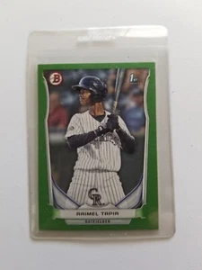 Raimel Tapia 2014 Bowman Prospects Green Parallel 122/199 #BP27 Red Sox - Picture 1 of 4