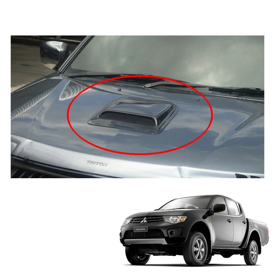 2006 2013 14 Bonnet Hood Scoop Cover Black Trim 1 Pc For Mitsubishi L200 Triton - Image 1 of 3