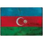 Blechschild Wandschild 18x12 cm Aserbaidschan Fahne Flagge Geschenk Deko