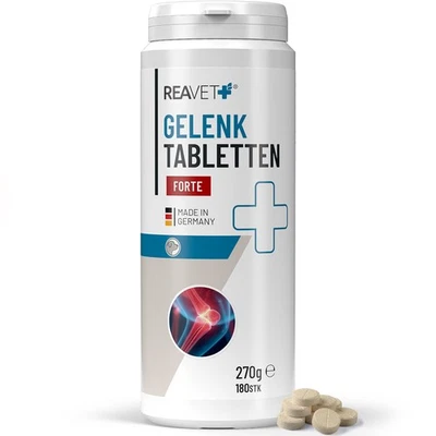 REAVET Gelenktabletten Forte für Hunde 180 Stk. Gelenke Tabletten für Bewegung - Bild 1 von 4