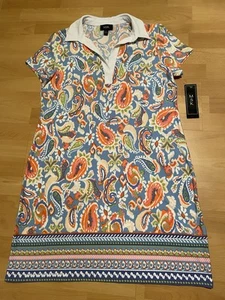 MSK* NWT * Cute Springtime /Summertime Dress Multicolored Women’s Size Large - Picture 1 of 7