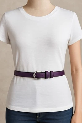 Description (Size XL) Faux Leather Belt NewAdd a pop of color to your... - Image 1 of 3