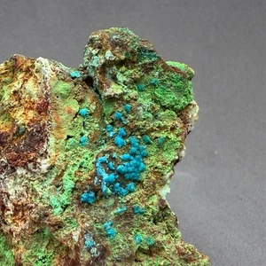 CRISOCOLA CONICALCITA - Mazarron Murcia España - MINERALES COLECCION 5x5x3cm B14 - Imagen 1 de 9