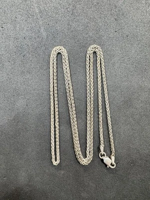 "Cadena espiga de trigo 925 vintage de plata de ley de 7,3 g lote de joyas de 24"" A" Foto 1 de 4