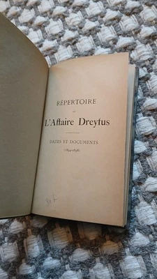 AFFAIRE DREYFUS. Paul Desachy, Répertoire de l’Affaire Dreyfus 1894-1899 RARE - Photo 1/2