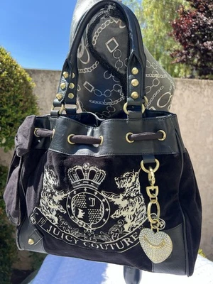 *Bolso de mano de terciopelo para perro Scottie Juicy Couture vintage de escamas Daydreamer Y2K Foto 1 de 4