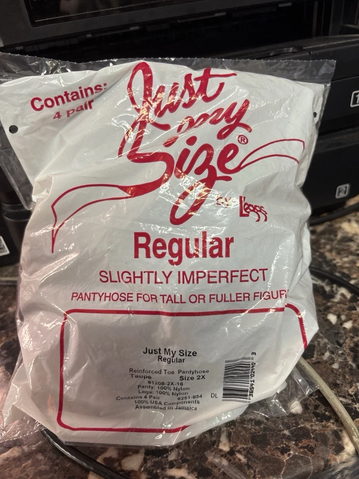 Pantimedias Just My Size Regular Ligeramente Imperfectas 2X Taupe Paquete de 4 Pares Refuerzar Foto 1 de 4
