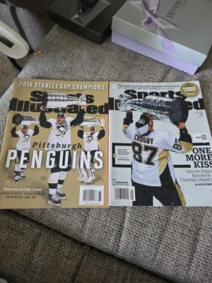20 июня 2016 Sports Illustrated Сидни Кросби Пингвинз Кубок Стэнли... Два журнала - Изображение 1 из 4