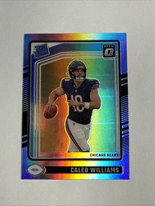 2024 Donruss Optic Caleb Williams Rookie Silver Holo Prizm #201 RC Chicago Bears - Picture 1 of 2