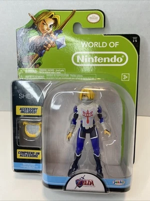 World of Nintendo Sheik Legend of Zelda Ocarina of Time Jakks Slight Box Damage - Image 1 of 3