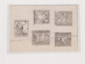 CROACIA, SHS, pruebas de parodia, ex Antonini en papel blanco brillante, RRR roto - Imagen 1 de 1