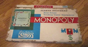 Vintage~Parker Brothers Real Estate Trading Game Equipment Monopoly 1961 - Picture 1 of 19
