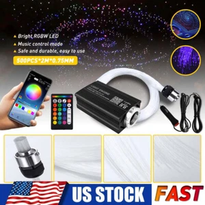 500PC LED Car Roof Ceiling Headliner Star Light Kit Fiber Optic & Remote Control - Picture 1 of 12