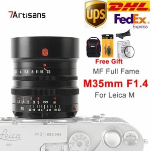 DHL 7artisans 35mm F1.4 Full Frame Lens fr Leica M Mount M6 M7 M8 M9 Camera Lens - Bild 1 von 9