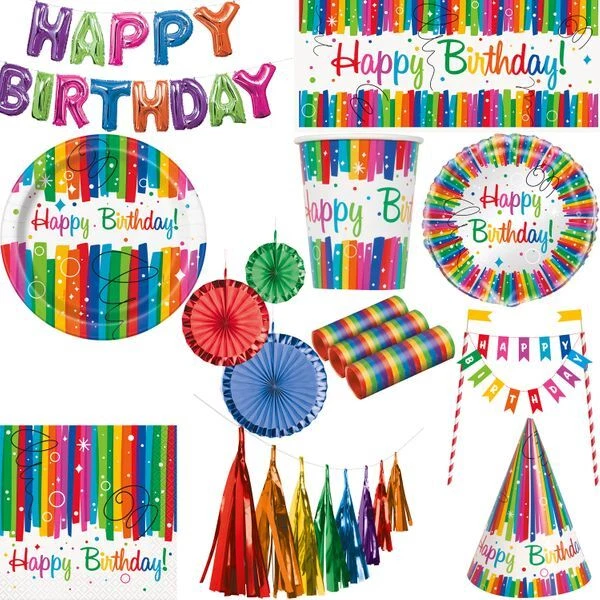 Compleanno Decorazione Set Colorato da Festa di Bambini Articolo - Immagine 1 di 1