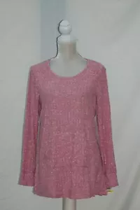 Style & Co. Women's Scoopneck Longsleeve Rib Pocket Pullover Mesa Rose XL - Picture 1 of 1