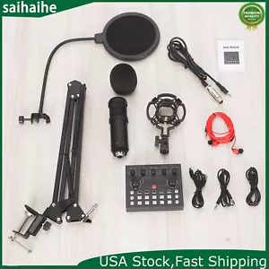 Recording Studio Equipment Podcast Equipment Bundle Kit Audio Interface DJ Mixer - Picture 1 of 9