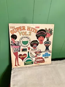 Vintage 1968 The Super Hits Vol.2 Vinyl LP Aretha Otis Bee Gees Sonny & Cher - Picture 1 of 11