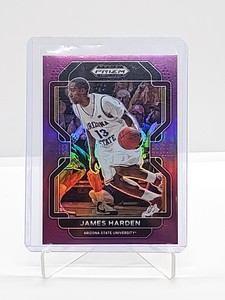 2022 Prizm Draft Picks James Harden Purple Prizm 73/75 Arizona State 76er's MINT