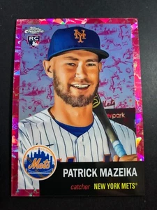 2022 Topps Chrome Platinum PATRICK MAZEIKA FUCHSIA METS /100 - Picture 1 of 2