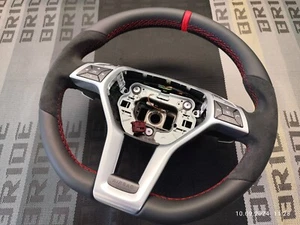 LENKRAD MERCEDES-BENZ W204 W205 AMG W218 LEDER/ALCANTARA   NEU BEZIEHEN   - Bild 1 von 9