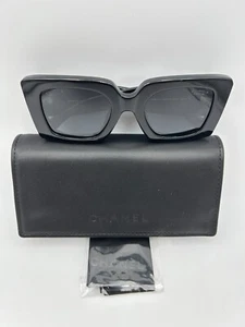 Chanel Sunglasses New 5480-H-A 622/T8 Polarized Black Gold Gray 52 22 140 - Picture 1 of 6