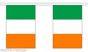 IRLAND FLAGGE WIMPEL 9 Meter 30 Flaggen EIRE DUBLIN - Bild 1 von 1