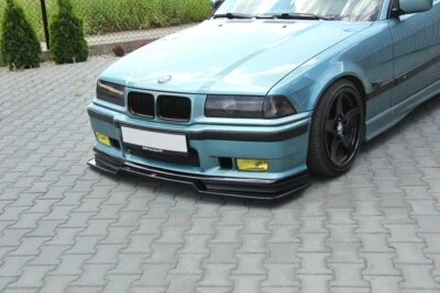 Cup Spoilerlippe Front Ansatz V.2 passend für BMW M3 / 3 M-Paket E36 Coupe schwa - Bild 1 von 4