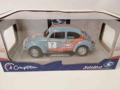 Solido Volkswagen Beetle 1303 #7 GULF Rally Cold Balls 2019 1/18 S1800517 - Immagine 1 di 3