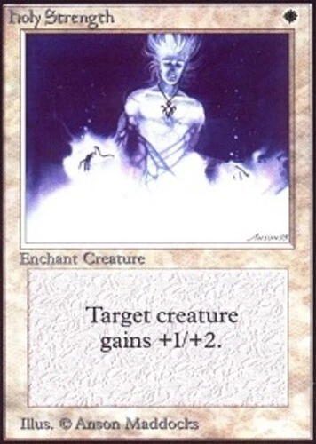 Holy Strength ~ Lightly Played Unlimited MTG Magic UltimateMTG White Card - Image 1 of 1