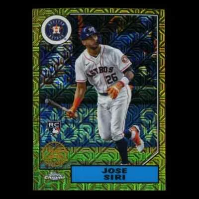 Jose Siri 2022 Topps '87 Topps Retro Silver Pack Chrome Astros - Image 1 of 3