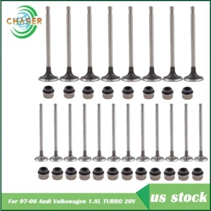 Intake Exhaust Valves For 1997-2006 Audi Volkswagen 1.8L TURBO DOHC 20V - Picture 1 of 3