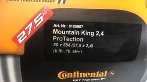 Continental mountain king 27.5x2.4 mtb bicycle tire (8732-44) - Picture 1 of 1