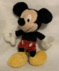 Disney Store Mickey Mouse 8” Soft Plush Stuffed Toy Authentic Disneyland World - Picture 1 of 5