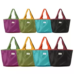 foldable reusable large nylon shopping bags Grocery Bag Supermarket bag - Picture 1 of 13