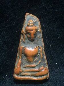 Benjapakee Old Phra Phong Supan Antique Clay Magic Thai Buddha Amulet 24PH-5
