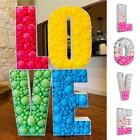 Large Letters Balloon Frame Pre-cut Foam Board Party Supplies 6T3E I1P4