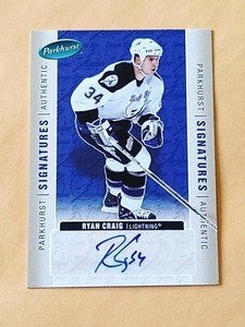 2005-06 Parkhurst Authentic Signatures #RC Ryan Craig Tampa Bay Lightning 