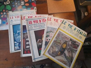 5 numeri LE VIE D ITALIA 1930-1934 Touring Club Italiano - Foto 1 di 6