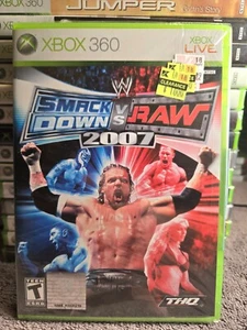 WWE Smack Down vs Raw 2007 Xbox 360 NEW FACTORY SEALED Y Fold Kmart Sticker - Picture 1 of 9