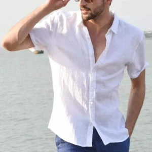 Men's Casual Short Sleeve Shirts - Picture 1 of 42