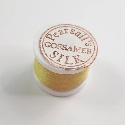 PEARSALL'S Gossamer Silk Thread Lt Olive Fly Tying Material 45 Meter spools #15 - Image 1 of 4