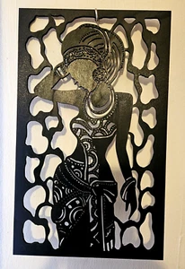 African Woman, Wall Art, Beautiful detail, wall hanging, decor, - Picture 1 of 4
